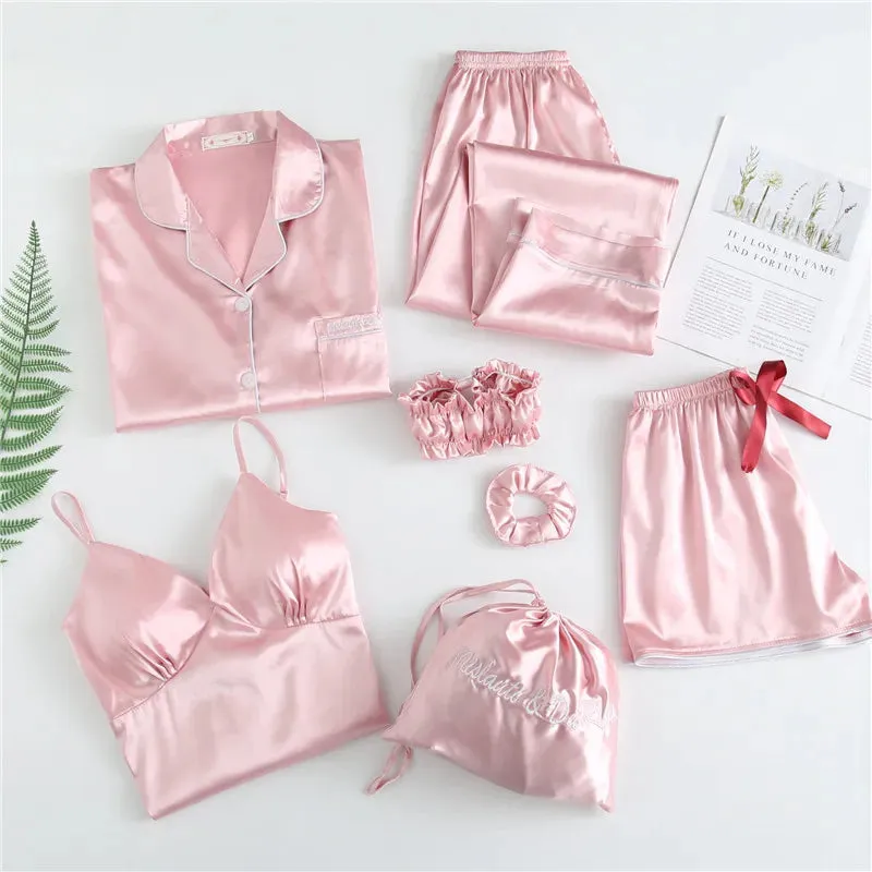 7 Pcs womens pajama set