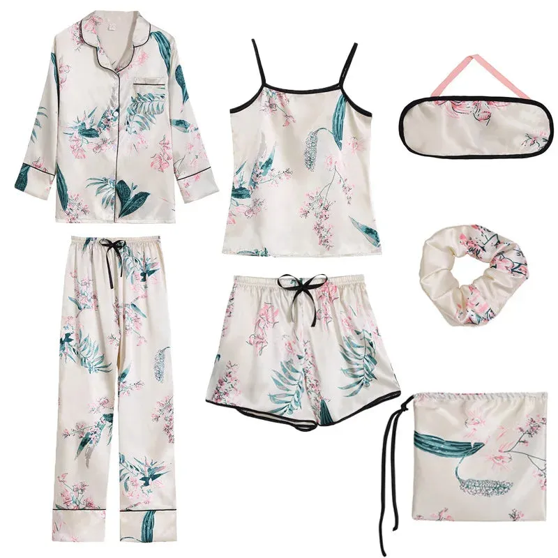 7 Pcs womens pajama set