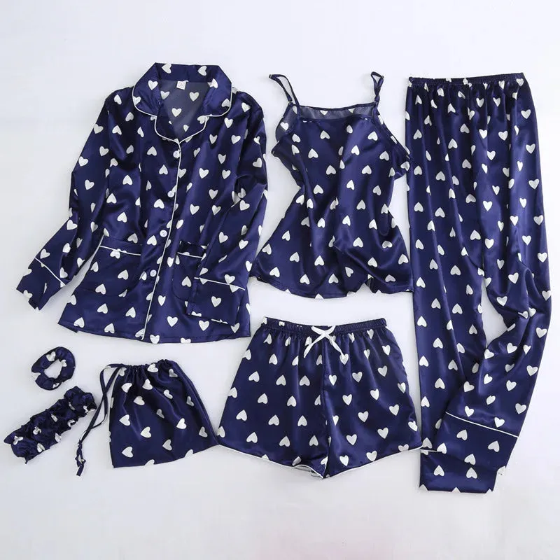 7 Pcs womens pajama set