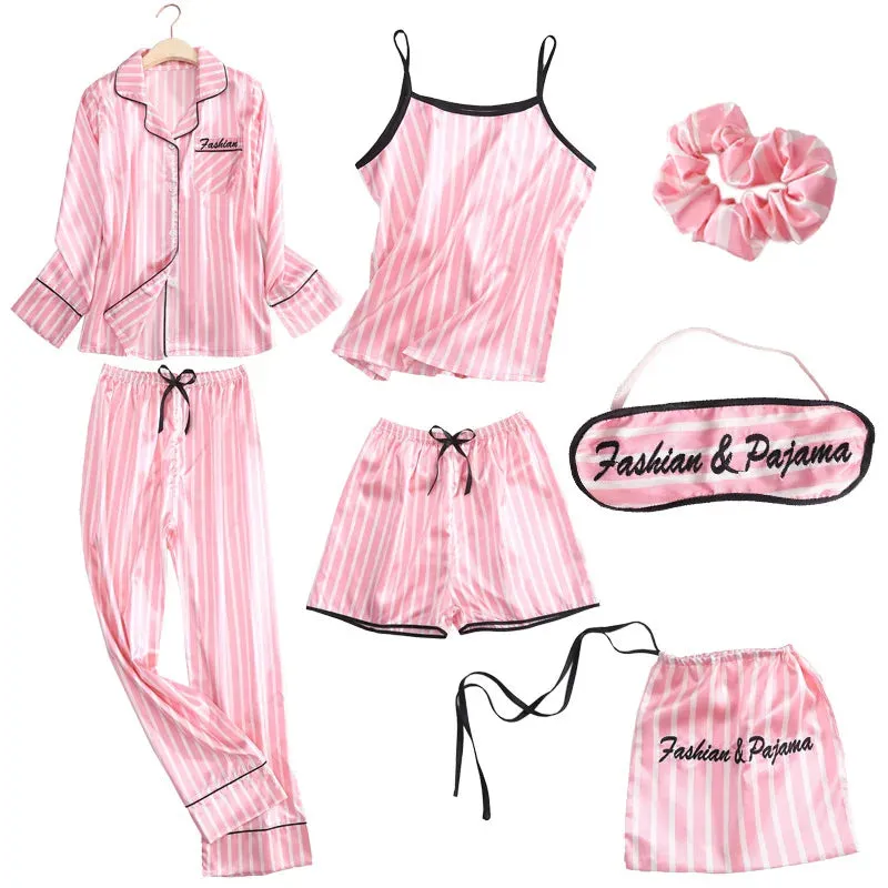 7 Pcs womens pajama set