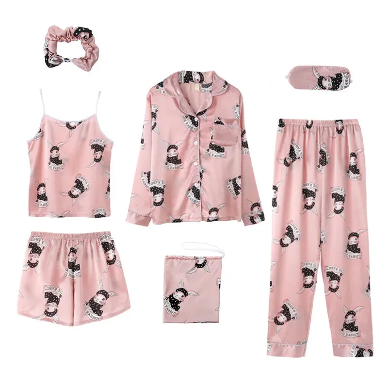 7 Pcs womens pajama set