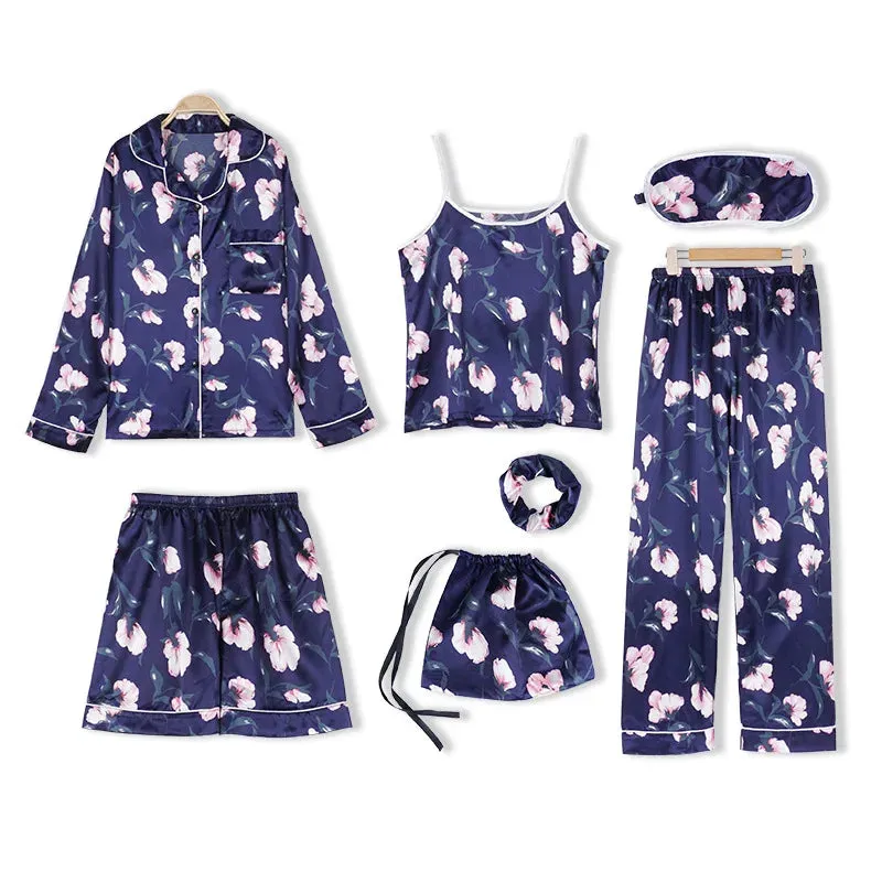7 Pcs womens pajama set