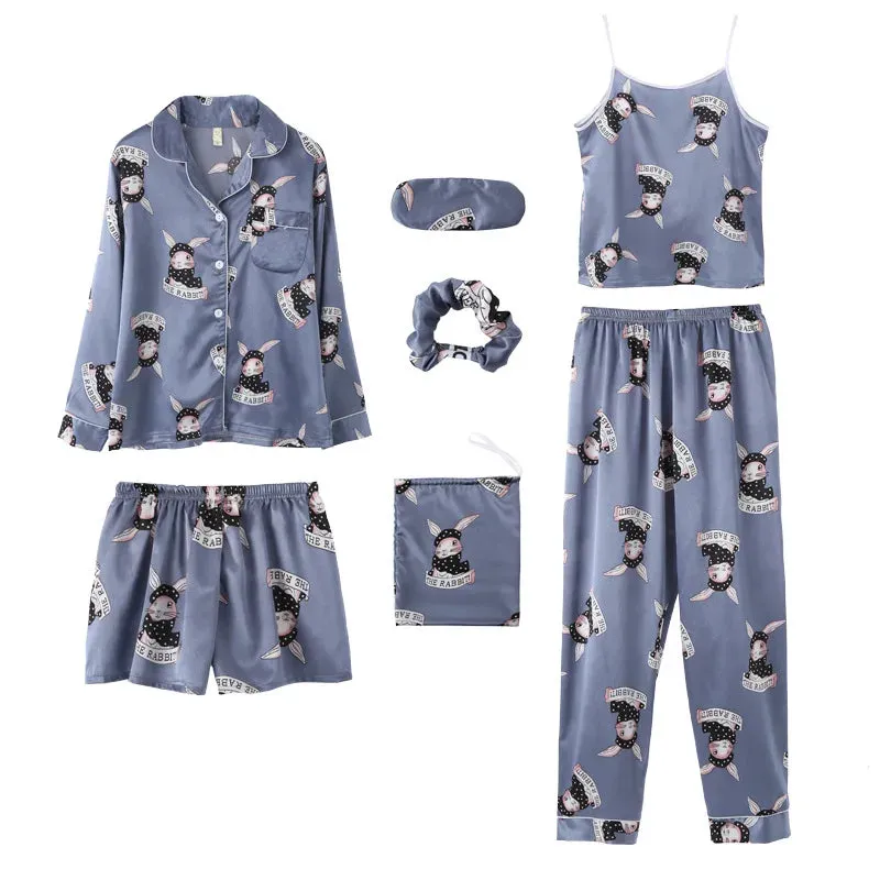 7 Pcs womens pajama set