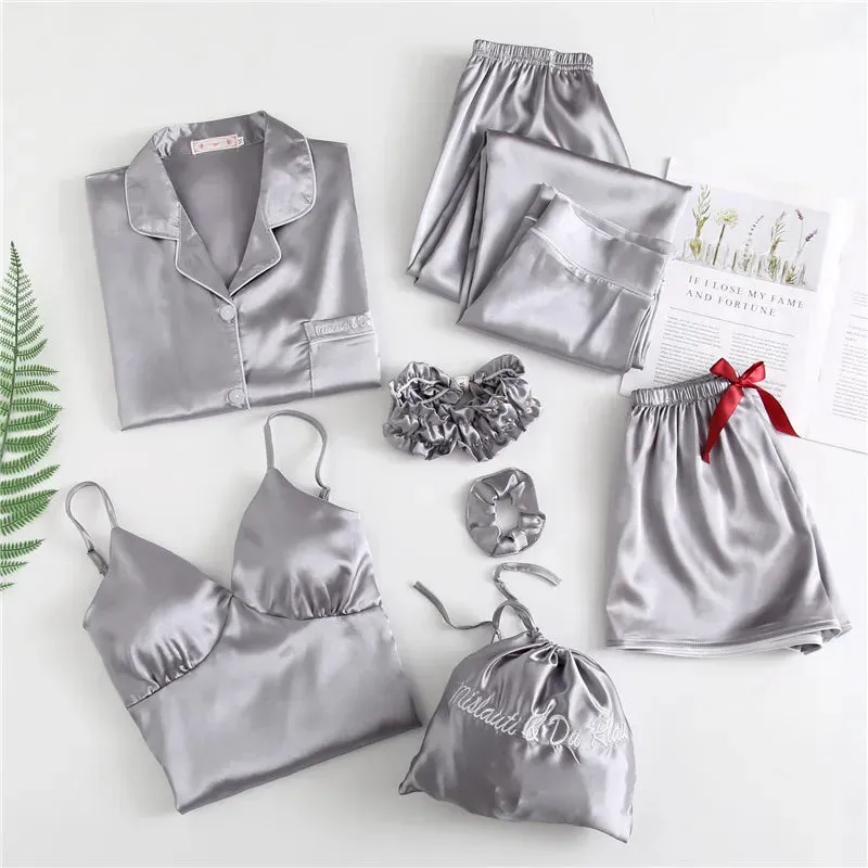 7 Pcs womens pajama set