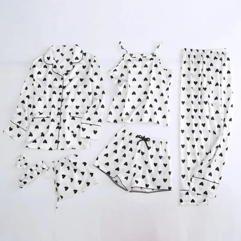 7 Pcs womens pajama set