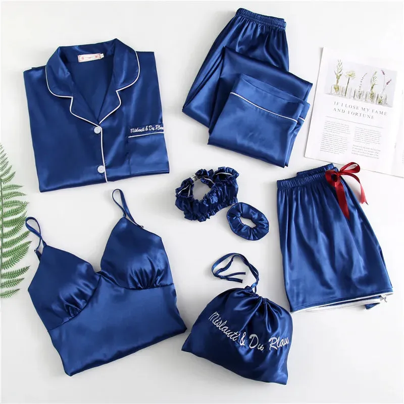 7 Pcs womens pajama set