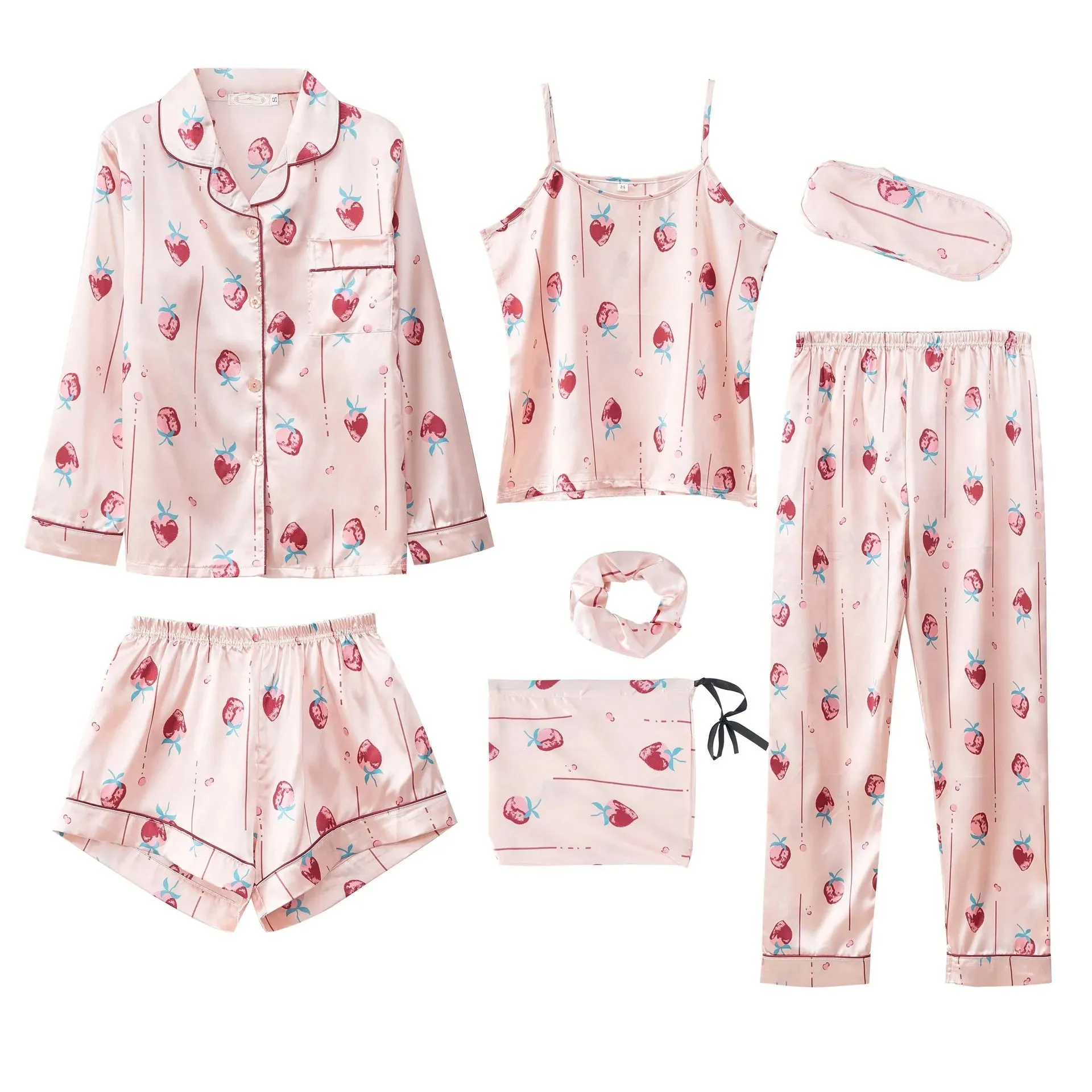 7 Pcs womens pajama set