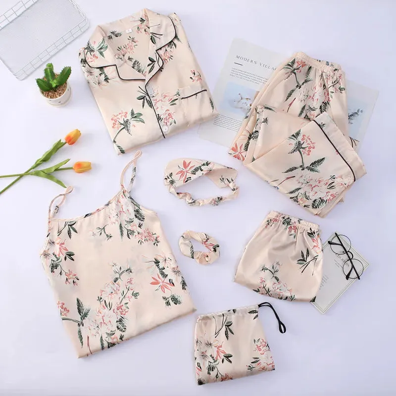 7 Pcs womens pajama set
