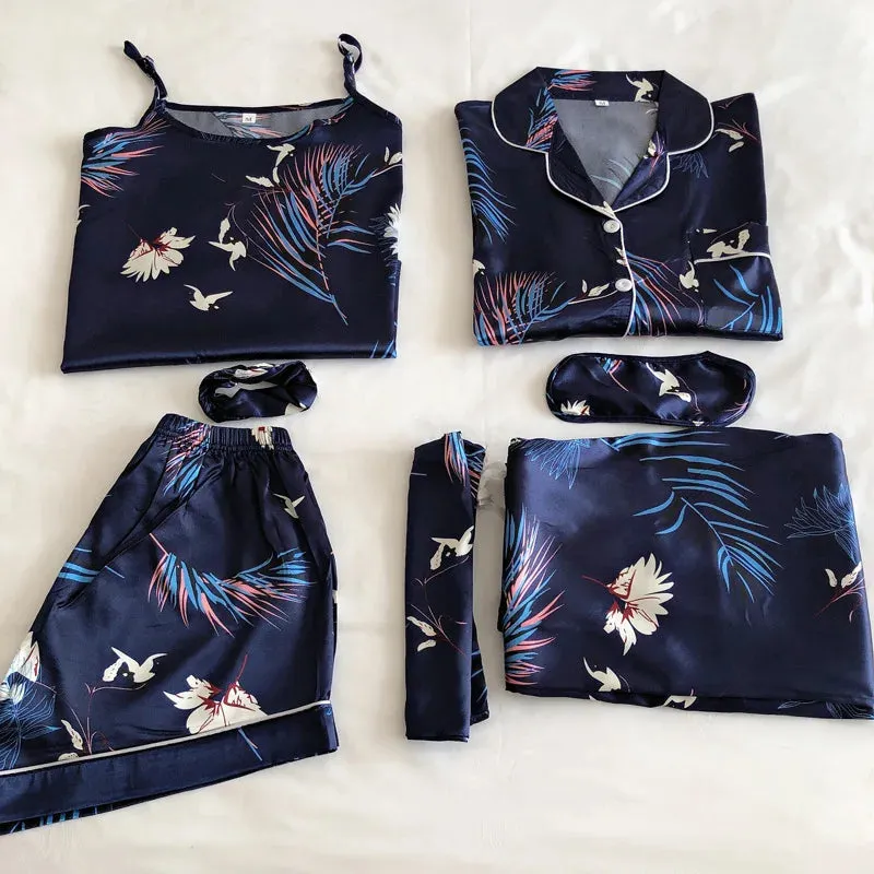7 Pcs womens pajama set