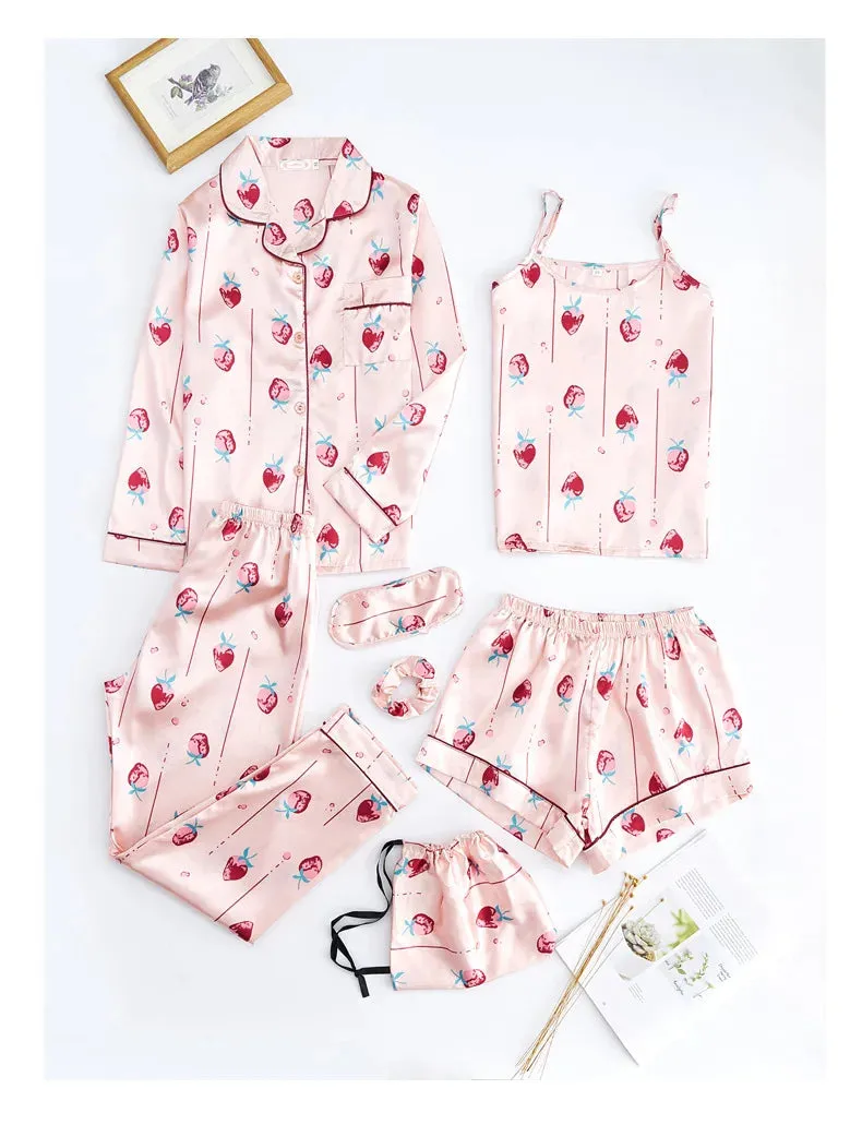 7 Pcs womens pajama set