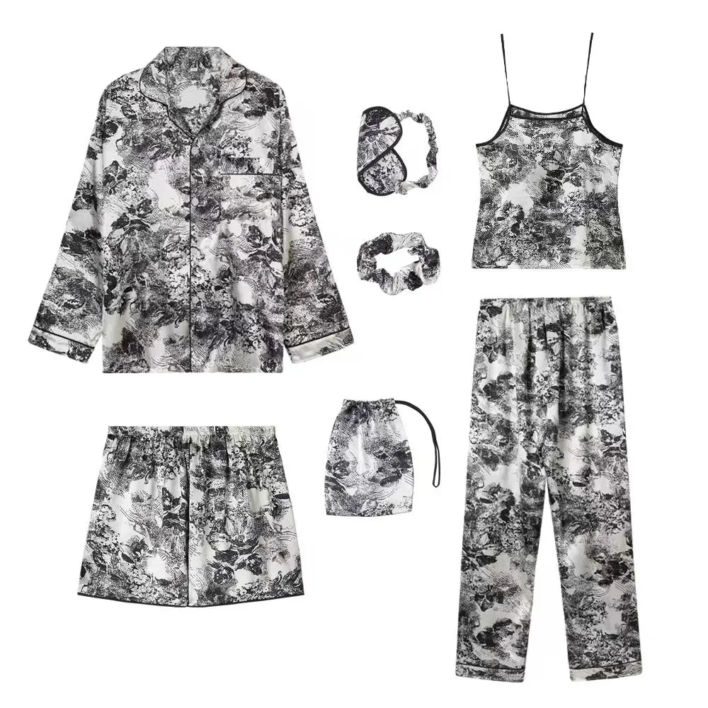 7 Pcs womens pajama set