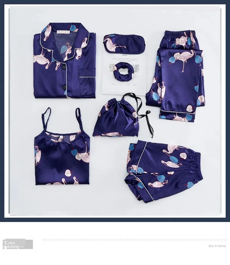 7 Pcs womens pajama set