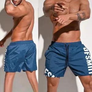 Aidase Mens Swim Trunks Gym Training Sport Shorts Summer Beach Wear Quick Dry Breathable Jogging Lightweight Casual Shorts Male