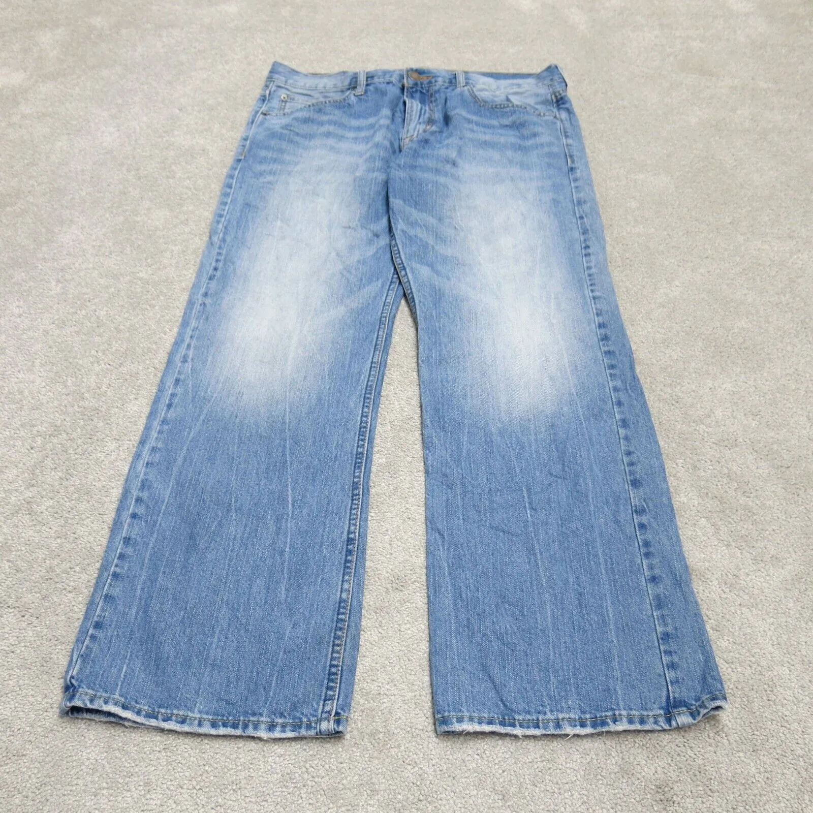 American Eagle Mens Regular Straight Leg Denim Jeans Mid Rise Blue Size 33X30
