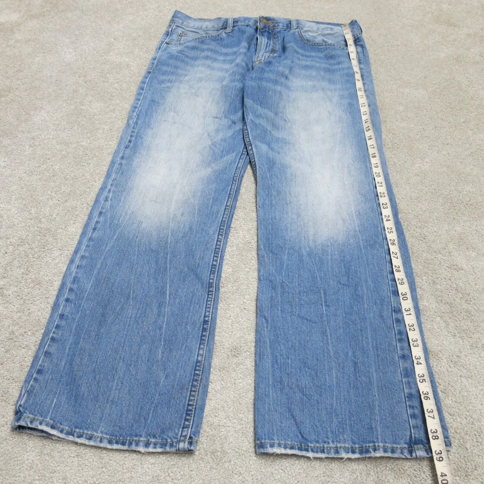 American Eagle Mens Regular Straight Leg Denim Jeans Mid Rise Blue Size 33X30