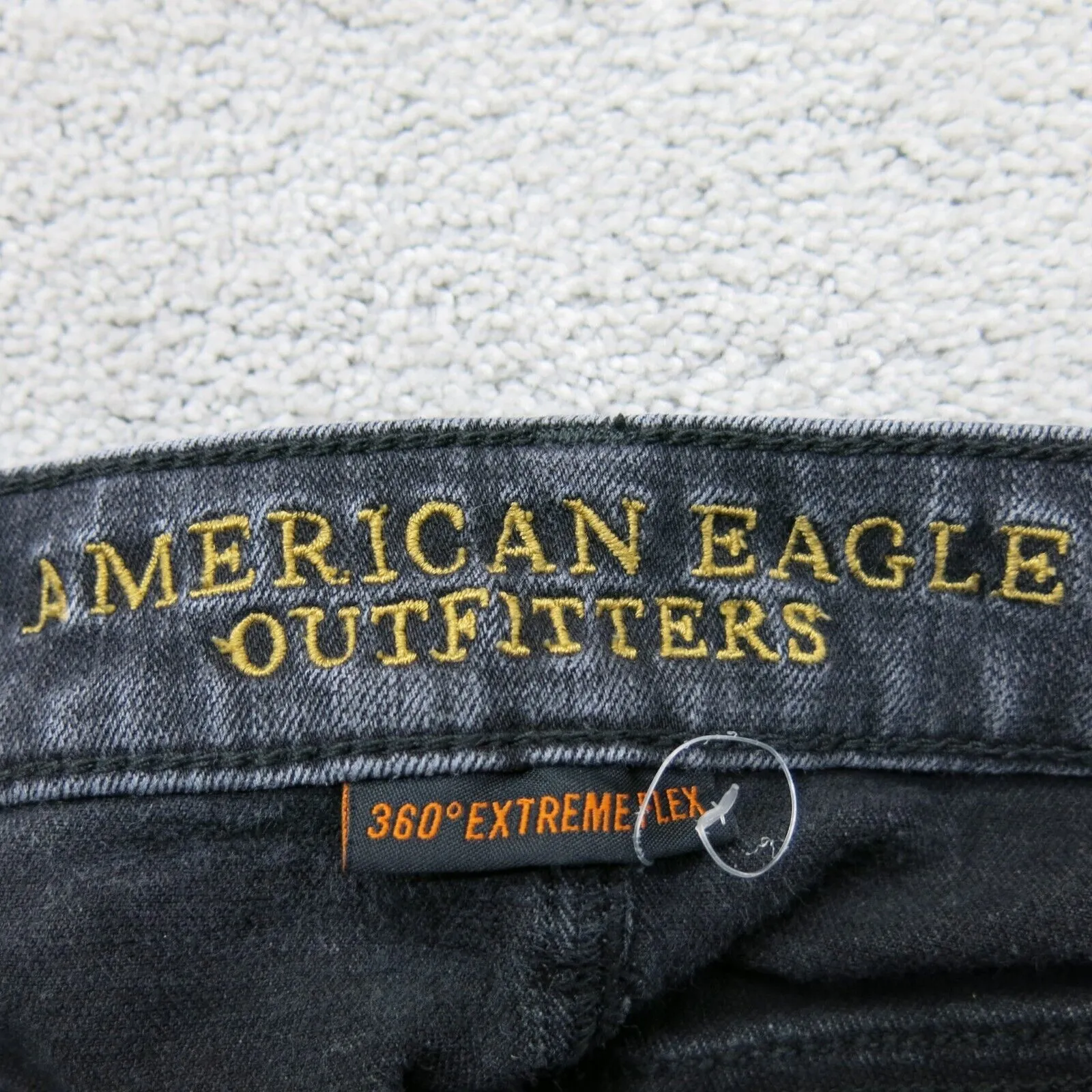 American Eagle Mens Straight Leg Jeans Extreme Flex Pockets Black Size W29XL32