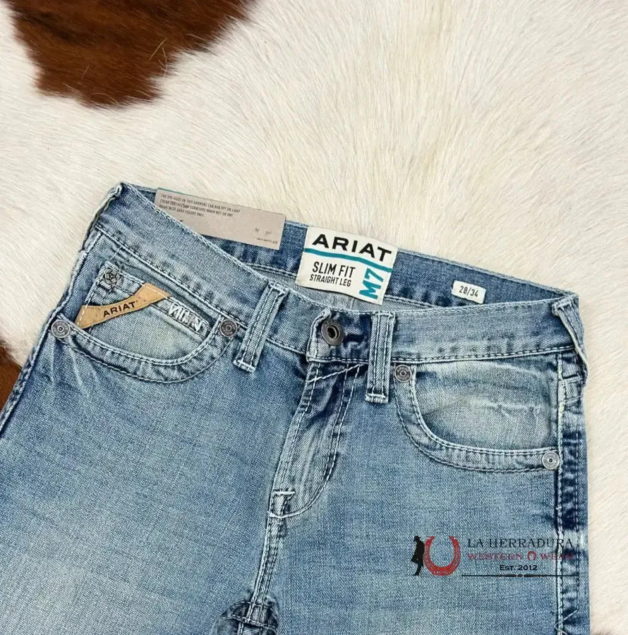 ARIAT MENS JEAN SHASTA M7 SLIM FIT STRAIGHT LEG