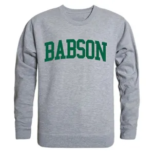 Babson College Game Day Crewneck Pullover Sweatshirt Sweater Heather Grey