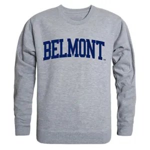 Belmont State University Game Day Crewneck Pullover Sweatshirt Sweater Heather Grey