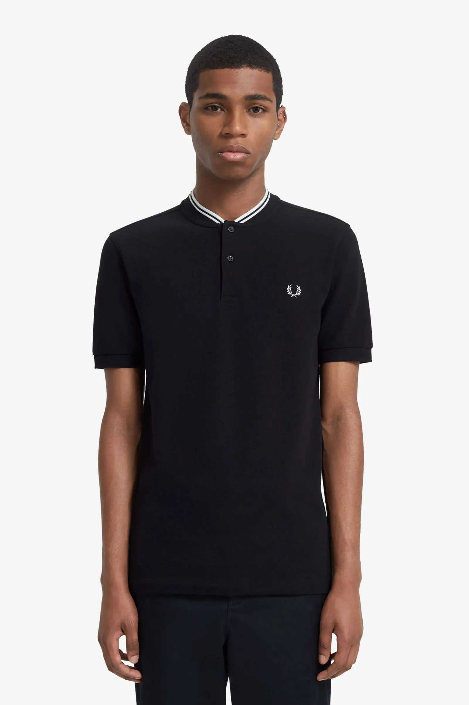 BOMBER COLLAR POLO SHIRT