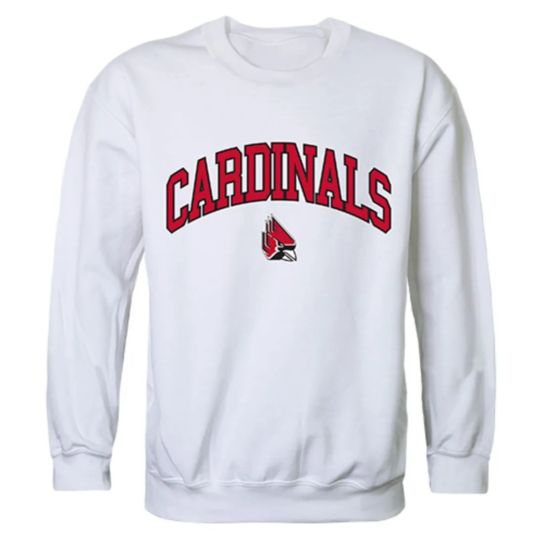 BSU Ball State University Campus Crewneck Pullover Sweatshirt Sweater White
