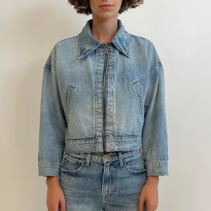 Conway Zip Denim Jacket | Oceanside Blue