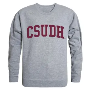 CSUDH California State University Dominguez Hills Game Day Crewneck Pullover Sweatshirt Sweater Heather Grey