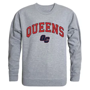 CUNY Queens College Campus Crewneck Pullover Sweatshirt Sweater Heather Grey