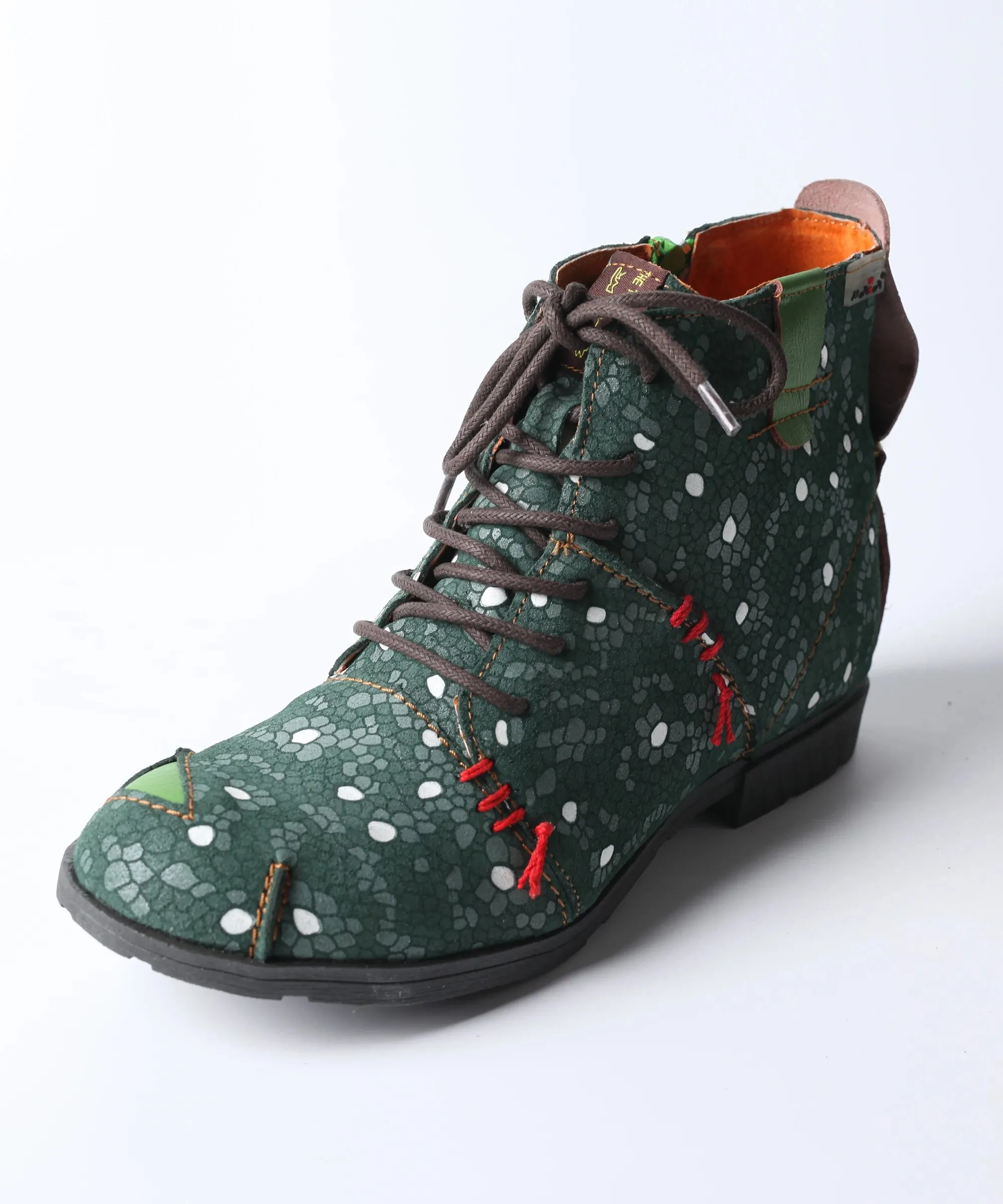 Delka Dots Flower Pattern Boots for Women