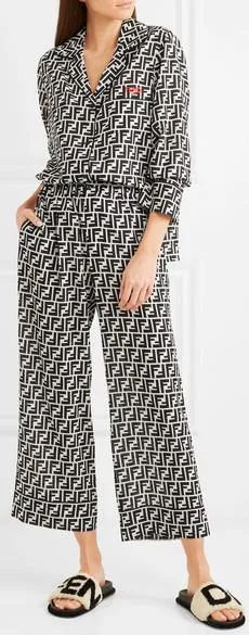 FF Logo Pajama Top and Pant Set