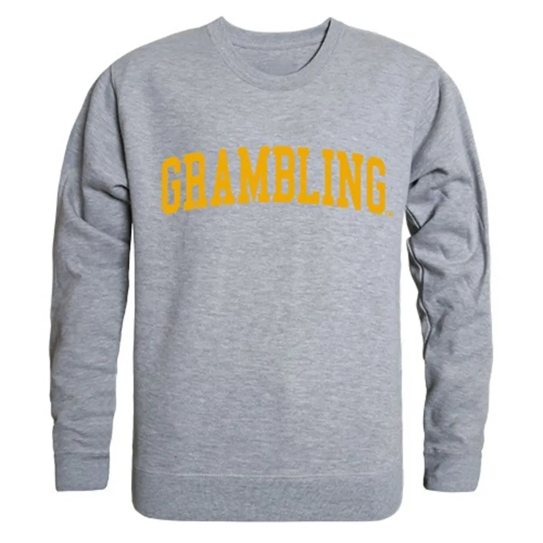GSU Grambling State University Game Day Crewneck Pullover Sweatshirt Sweater Heather Grey