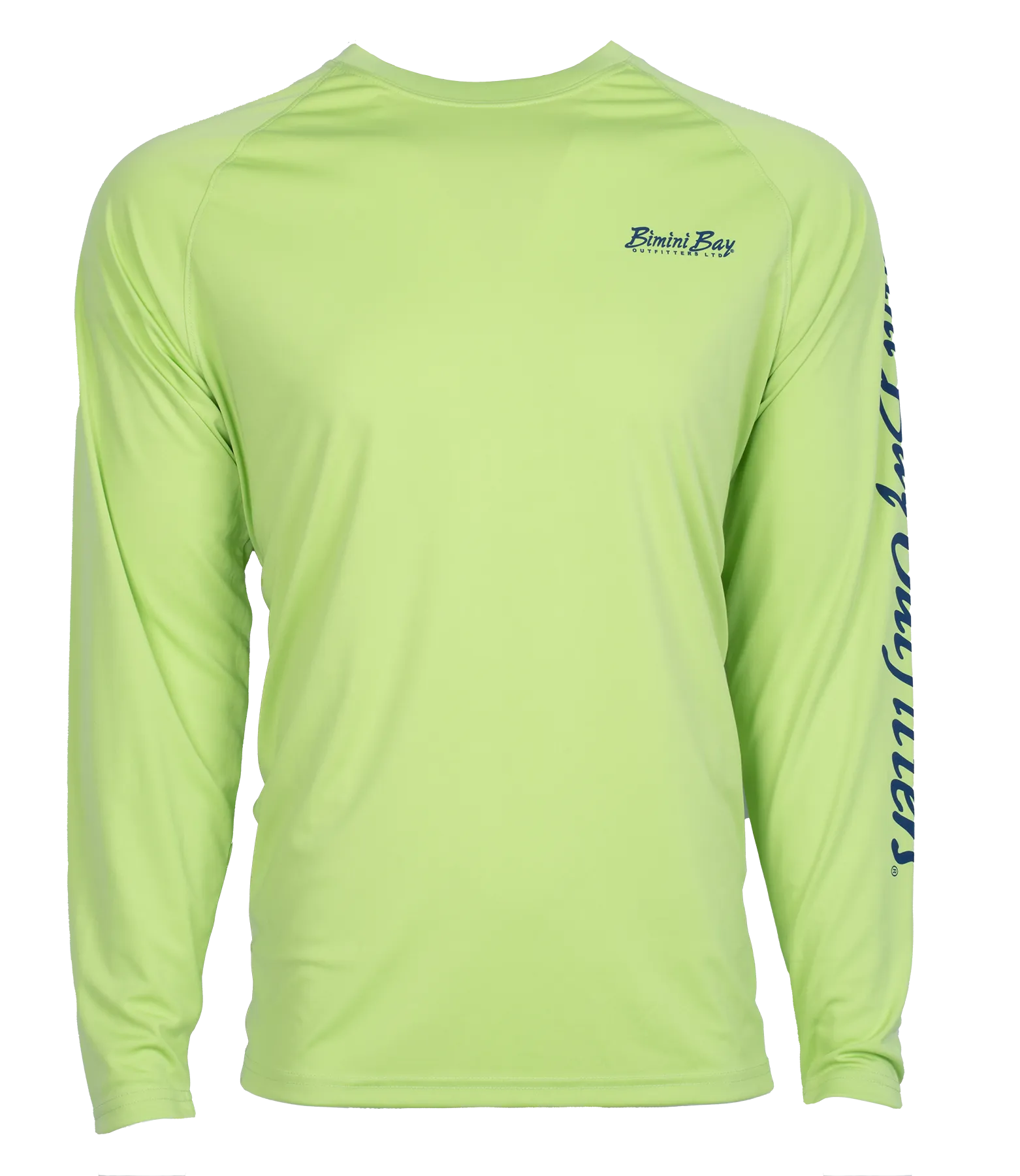 Hook M' Men's Long Sleeve Shirt Bass Lime