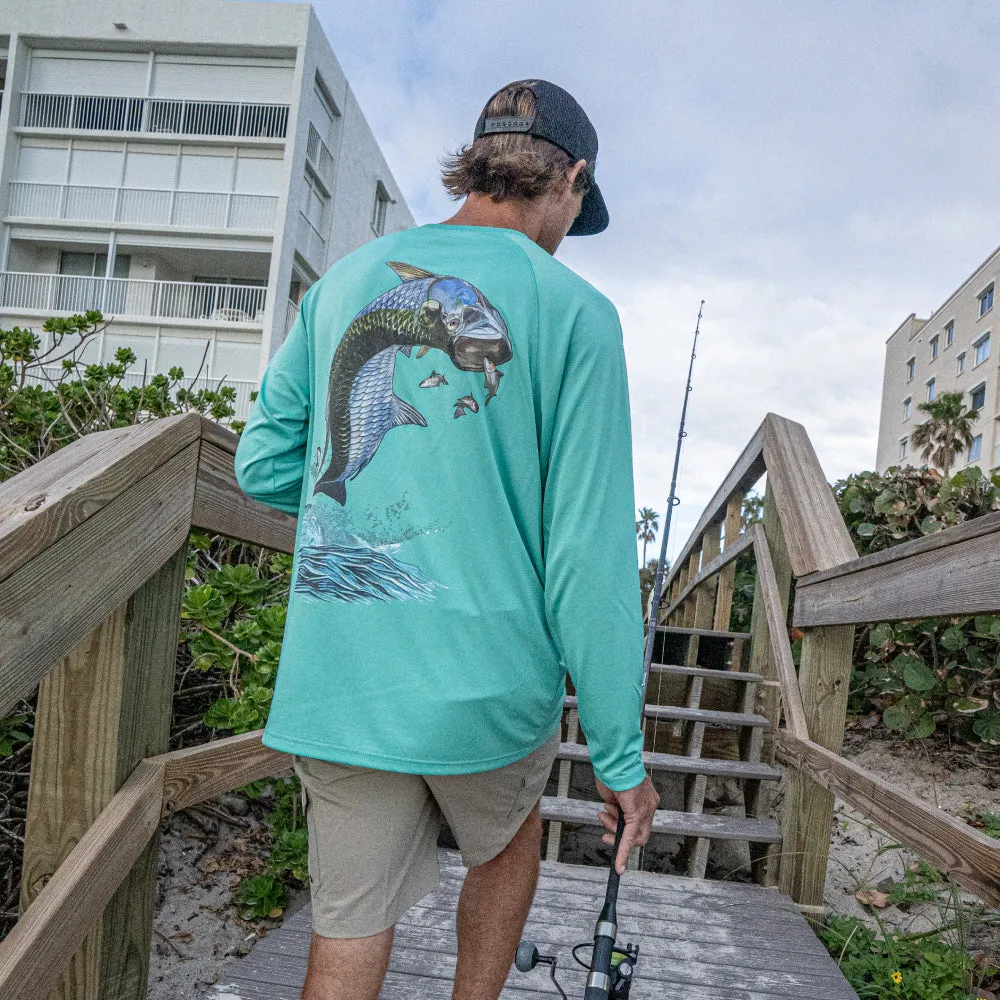 Hook M' Men's Long Sleeve Shirt - Tarpon 2 Aquatic