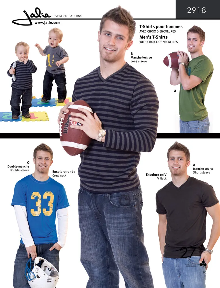 Jalie Pattern 2918 - Men's t-shirts