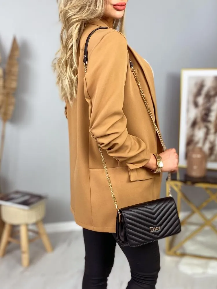 Light Brown Italian-style Blazer | 17K1225-LBR