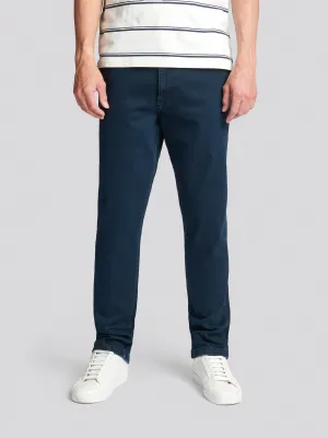 Mens 5 Pocket Loose Fit Denim Jeans in Dark Vintage Wash