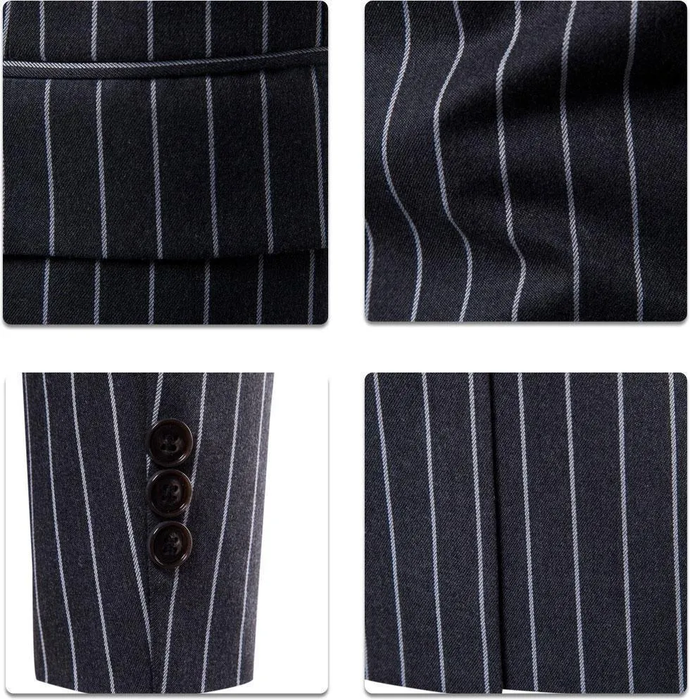 Men's Striped Blazer Casual Men's Blazer
