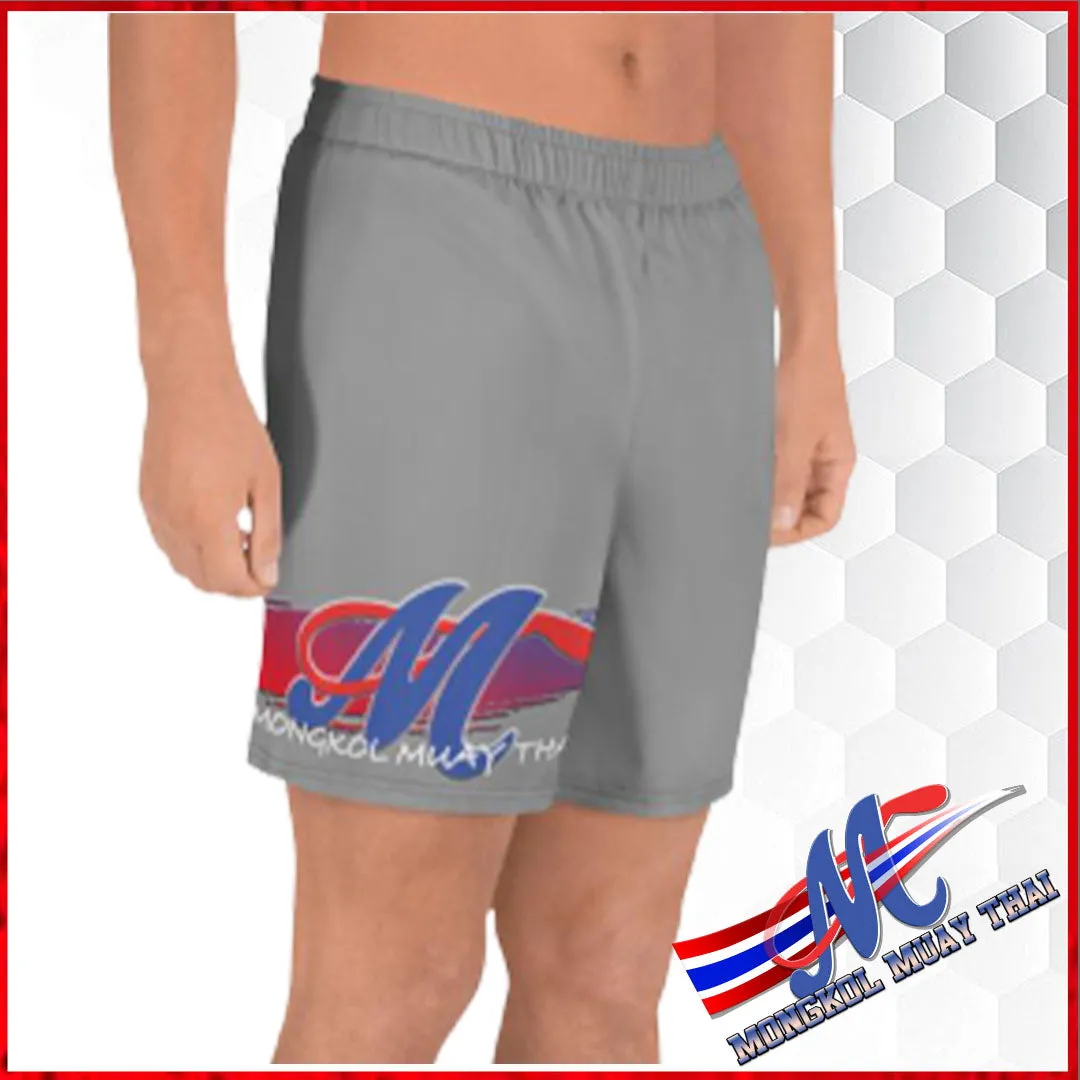 Mongkol Men's Athletic Gray Long Shorts