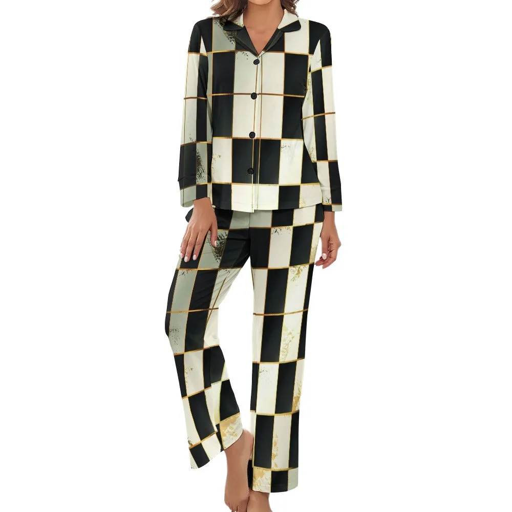 Qreatrz Golden Pajama Sets