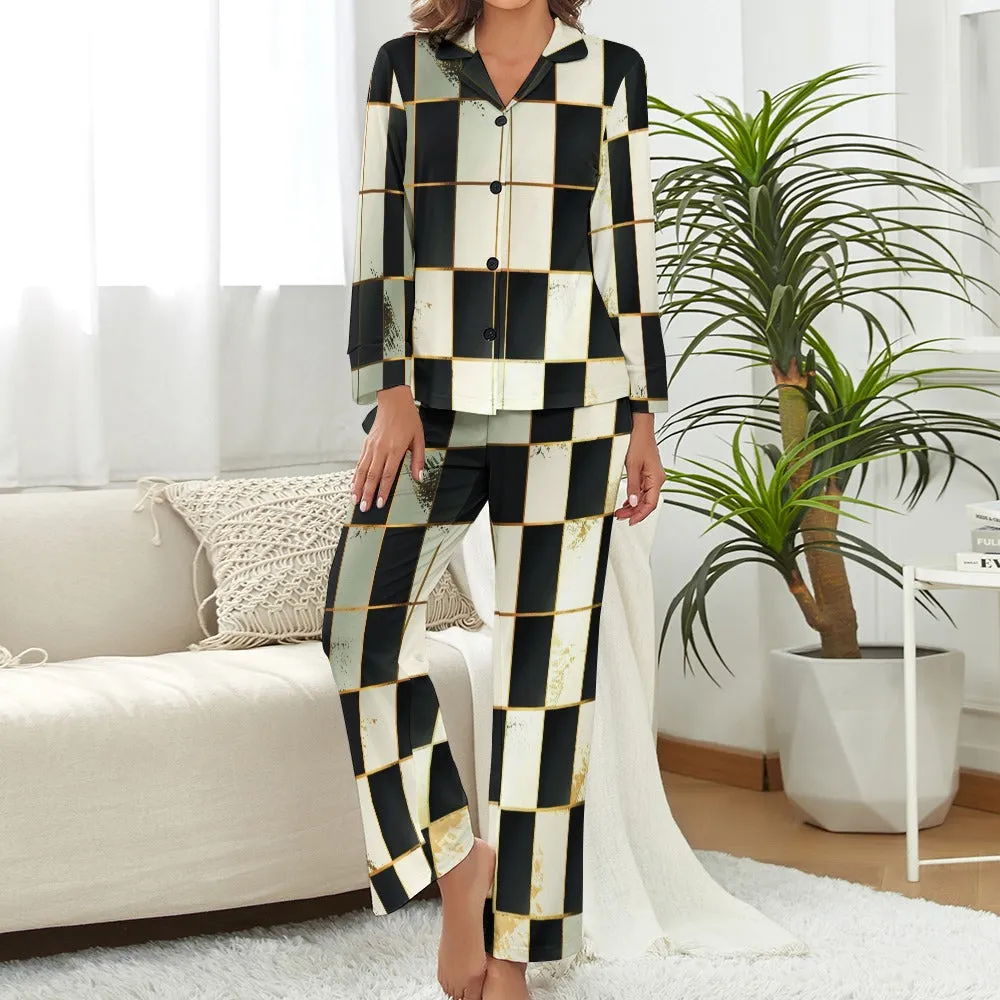 Qreatrz Golden Pajama Sets