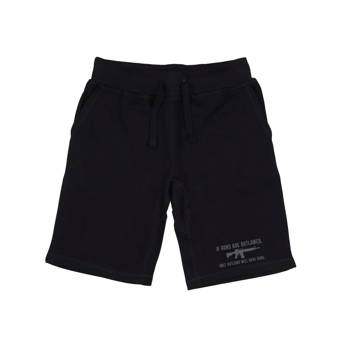 RAPDOM TS6 Fleece Gym Shorts Patriotic Outlaws Outlawed