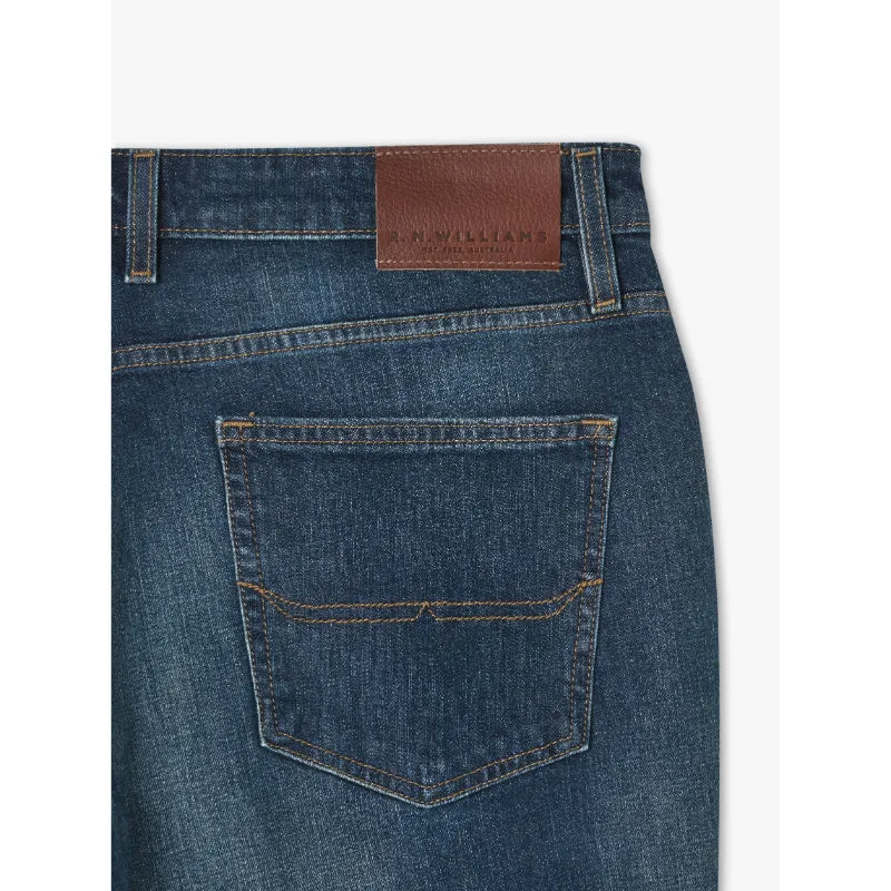 R.M.Williams Mens Ramco Denim Jeans - Med Wash