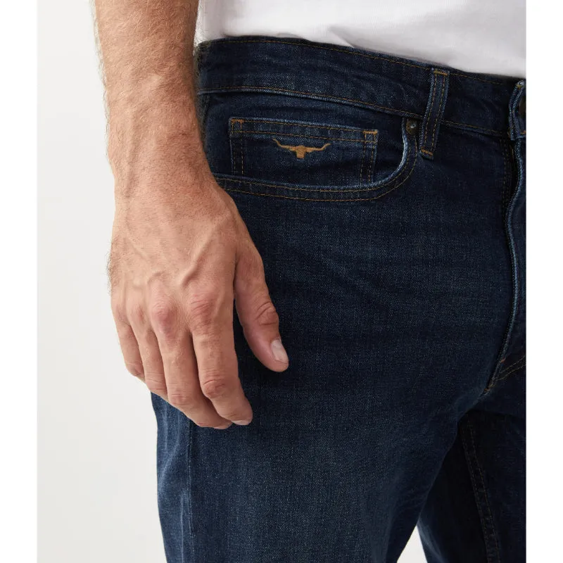 R.M.Williams Mens Ramco Denim Jeans - Med Wash