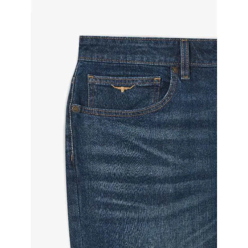 R.M.Williams Mens Ramco Denim Jeans - Med Wash