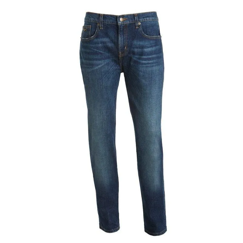 R.M.Williams Mens Ramco Denim Jeans - Med Wash