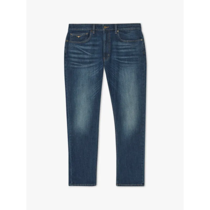R.M.Williams Mens Ramco Denim Jeans - Med Wash