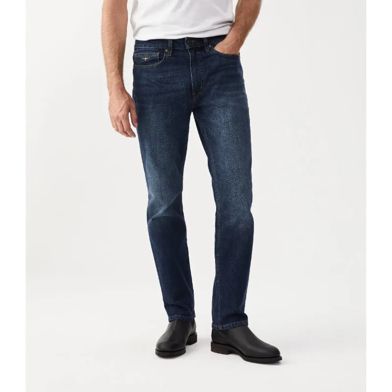 R.M.Williams Mens Ramco Denim Jeans - Med Wash