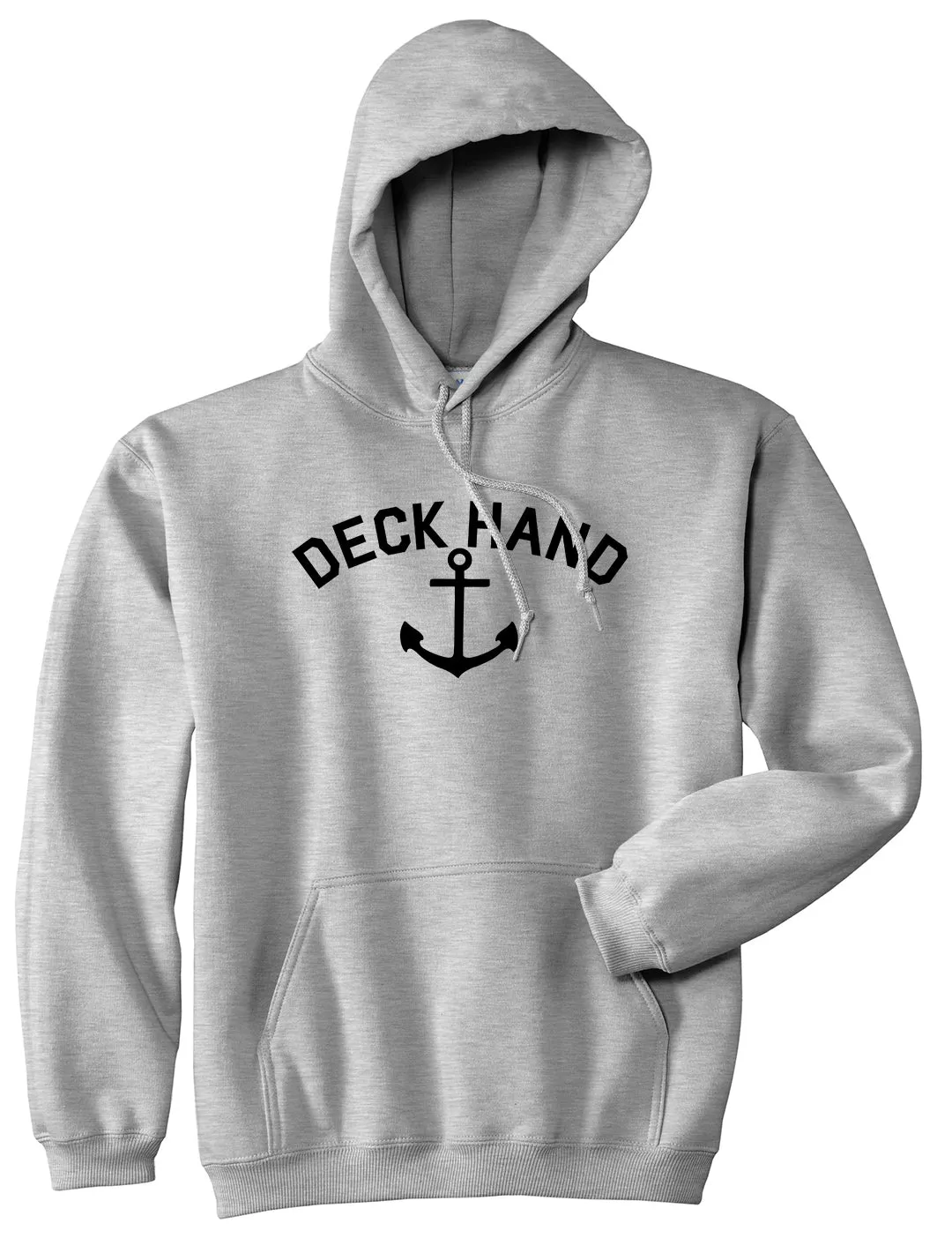 Sailing Deckhand Anchor Mens Pullover Hoodie