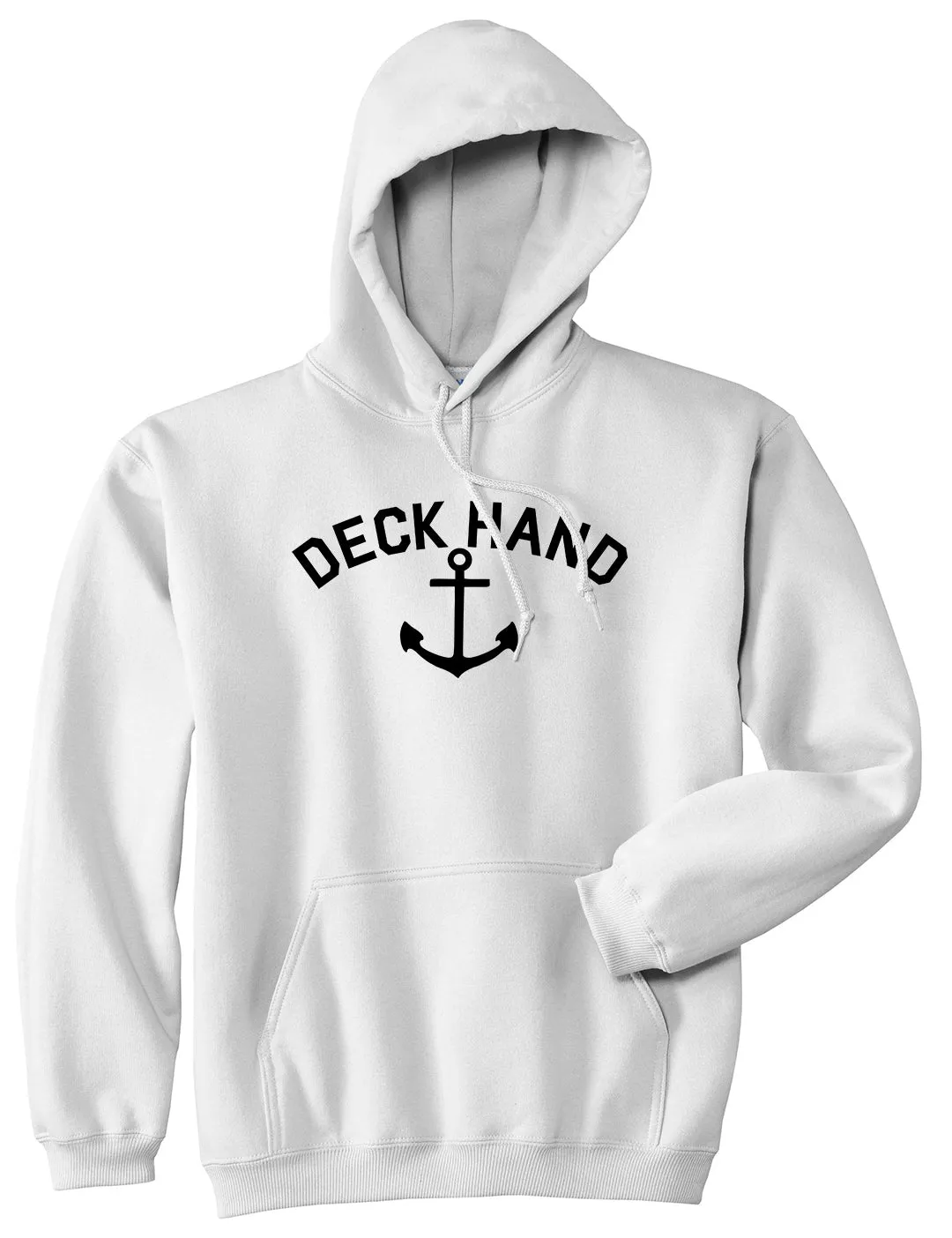 Sailing Deckhand Anchor Mens Pullover Hoodie