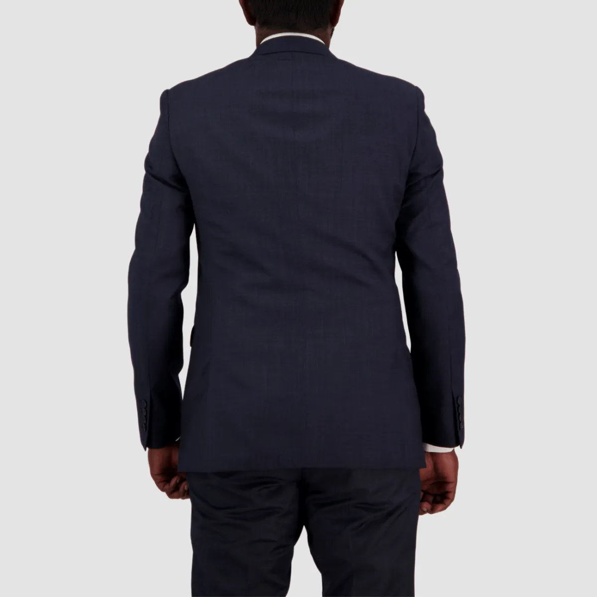 Savile Row Tailored Fit Mens Abram Suit in Navy C2 Pure Wool